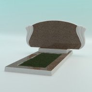 Памятник из высокопрочного бетона №12 450-1000-50