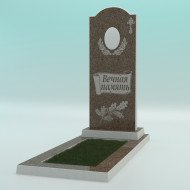 Памятник из высокопрочного бетона №4 с надписью 1000-400-50