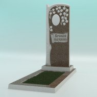 Памятник из высокопрочного бетона №6 с надписью 1000-400-50