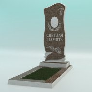 Памятник из высокопрочного бетона №7 с надписью 1000-400-50