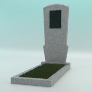 Памятник из гранита фигурный светло-серый G-603 JD-23 с плиткой 900-450-50 Памятник из гранита фигурный светло-серый G-603 JD-23 с плиткой 900-450-50