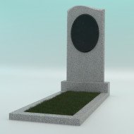 Памятник фигурный из гранита светло-серый G-603 JD-1 800-400-50