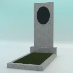 Памятник из гранита прямой Светло-серый G-603 1000-450-70