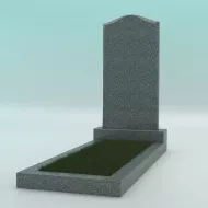 Памятник из гранита фигурный тёмно-серый G-654 JD-2 800-400-50