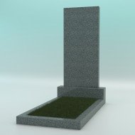 Памятник из гранита тёмно-серый прямой G-654 1000-450-70